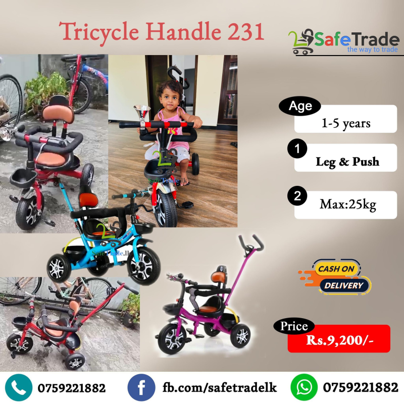 Tricycle with Handle 231