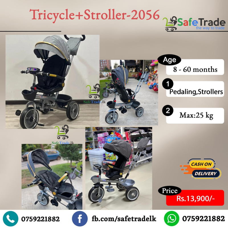 Tricycle with Handle 2056